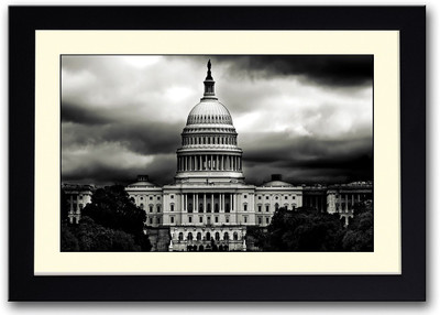 

White House Fine Art Print(14 inch X 20 inch, Framed)