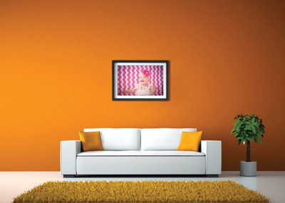 

Baby Laughing and Sparkles Fine Art Print(14 inch X 20 inch, Framed)