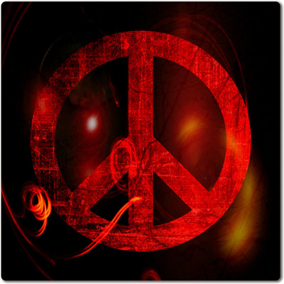 

Neon Peace Paper Print(12 inch X 12 inch, Hardboard Mounted)