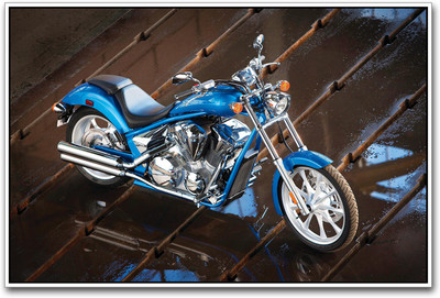 

Blue Motorcycle Paper Print(12 inch X 18 inch)