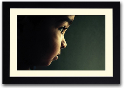 

Baby Looking Fine Art Print(14 inch X 20 inch, Framed)