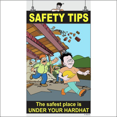 

Spooky Poster-Safety Tips Paper Print(26 inch X 14.22 inch)