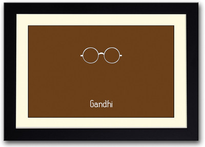 

Mahatma Gandhi Fine Art Print(14 inch X 20 inch, Framed)
