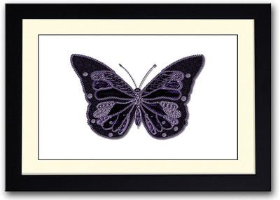 

Beautiful Purple Butterfly Fine Art Print(14 inch X 20 inch, Framed)