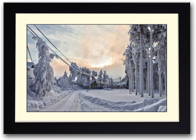 

Heavy Snowfall Fine Art Print(14 inch X 20 inch, Framed)