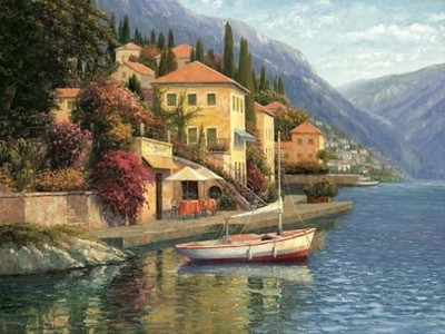 

Lake Como Blossom Fine Art Print(20 inch X 26 inch, Rolled)