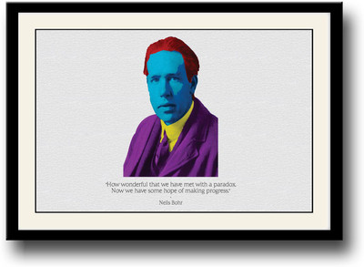 

Neils Bohr Progress quote Fine Art Print(10 inch X 14 inch, Framed)