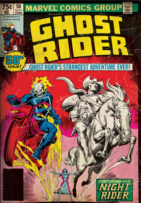 

Ghost rider - night rider poster (Officially Licensed) Paper Print(36 inch X 24 inch, Rolled)