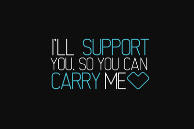 

Oshi - I'll Support You, So You Can Carry Me Paper Print(12 inch X 18 inch, Streched)