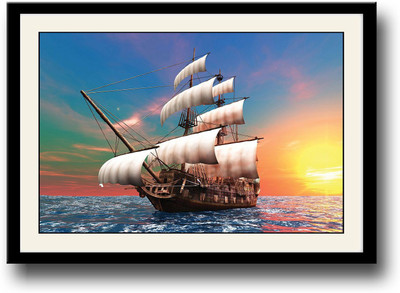 

Pirate Ship Fine Art Print(10 inch X 14 inch, Framed)