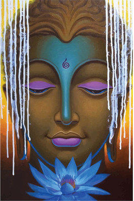 

Lord Buddha Painting Poster Paper Print(18 inch X 12 inch, Rolled)