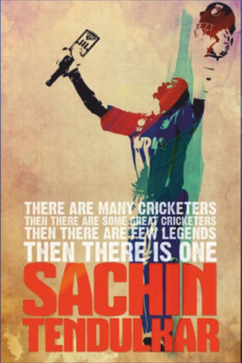 

Sachin-Tendulkar-The-One Paper Print(18 inch X 12 inch, Rolled)