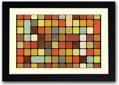 

Mosaic Square Texture Fine Art Print(14 inch X 20 inch, Framed)