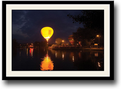 

Yellow Hot Air balloon Fine Art Print(10 inch X 14 inch, Framed)