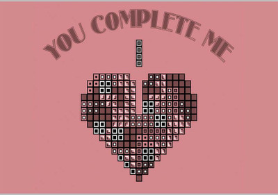 

Posterhouzz You Complete Me Paper Print(12 inch X 18 inch, Rolled)