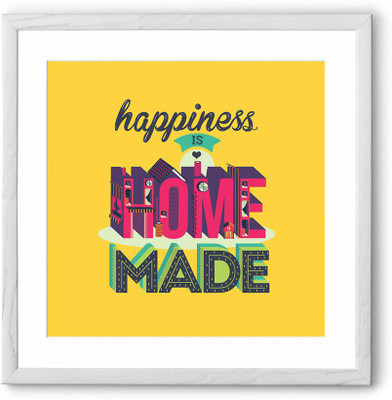 

Happiness Home Fine Art Print(24 inch X 24 inch, Framed)