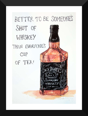 

Tallenge - Jack Daniel's Whisky Painting - Premium Quality A3 Size Framed Poster Paper Print(17 inch X 12 inch, Framed)