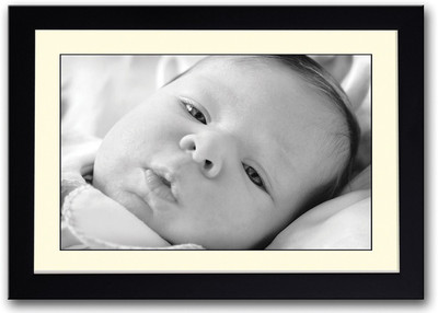

Cute Baby Expression B&W Fine Art Print(14 inch X 20 inch, Framed)