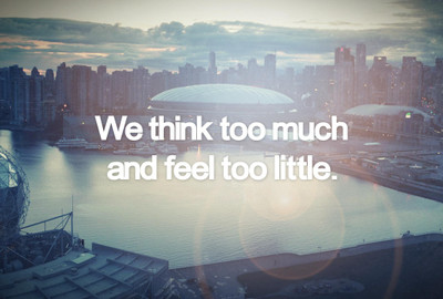 

Posterhouzz We Think Too Much - Poster Paper Print(12 inch X 18 inch, Rolled)