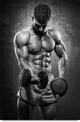 Keep on Lifting dumbbells Paper Print(18 inch X 12 inch, Stacked) available at flipkart for Rs.215