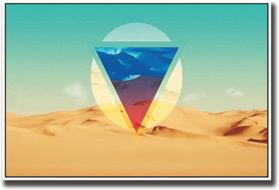 

Triangle and dessert abstract Fine Art Print(12 inch X 18 inch, Rolled)