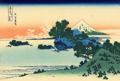 

Tallenge Japanese Art - Woodblock - Katushika Hokusai - Shichiri Beach - Large Size Unframed Digital Art Print On Photographic Paper(24 inch X 16 inch, Rolled)