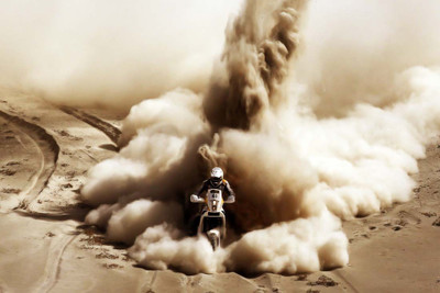 

Motosports Bike Desert Racing Paper Print(12 inch X 18 inch, Rolled)