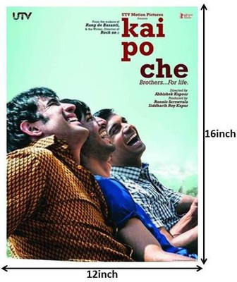 

Kai Po Che Paper Print(16 inch X 12 inch, Rolled)