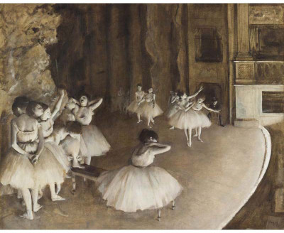 

Modern Masters Collection - Ballet Rehearsal on Stage by Edgar Degas - Medium Size Ready To Frame Rolled Digital Art Print On Photographic Paper(24 inch X 18 inch, Rolled)