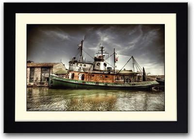 

Ship Docked Fine Art Print(14 inch X 20 inch, Framed)
