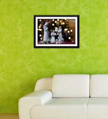 

Tallenge - Christmas Art - Nativity 4 - Ready To Hang Framed A3 Size Poster Paper Print(17 inch X 12 inch, Framed)