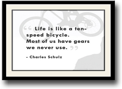 

Charles Schulz life quote Fine Art Print(10 inch X 14 inch, Framed)