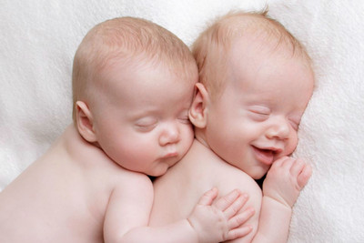 

Child's Love - Cute Sleeping Twins Paper Print(12 inch X 18 inch, Streched)