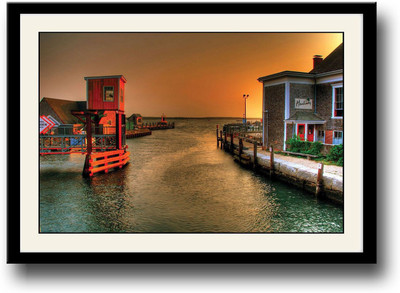 

Beautiful river side house Fine Art Print(10 inch X 14 inch, Framed)