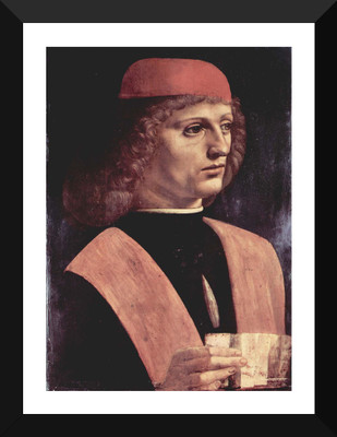 

Tallenge Old Masters Collection - Leonardo da Vinci - Portrait of a Musician By Leonardo da Vinci - Premium Quality A3 Size Framed Poster Paper Print(17 inch X 12 inch, Framed)
