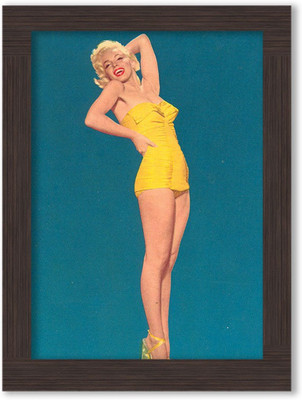 

God of Sale Bestseller Vintage Framed Poster Photographic Paper(13.5 inch X 10 inch, Box Packing With Thermocol Mount)
