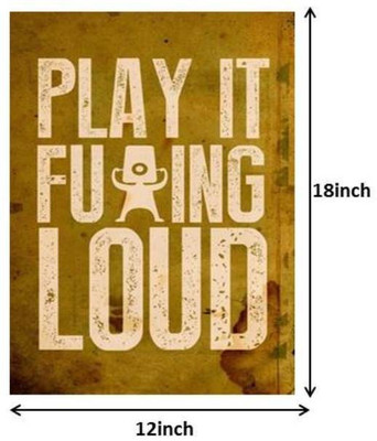 33% OFF on Seven Rays Play It Loud Paper Print (Small) Paper Print(18 inch X 12 inch)