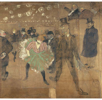 

Modern Masters Collection - Panneaux pour la baraque de la Goulue, à la Foire du Trône à Paris by Henri de Toulouse-Lautrec - Medium Size Ready To Frame Rolled Digital Art Print On Photographic Paper(18 inch X 18 inch, Rolled)