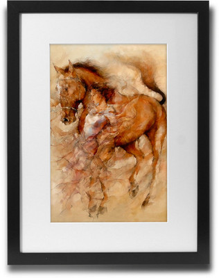 

Shaildha's Water Colour Painting Print of Midnight Star Fine Art Print(11 inch X 9 inch)