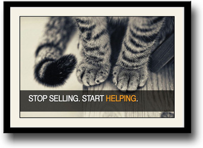 

Stop selling start helping Fine Art Print(10 inch X 14 inch, Framed)