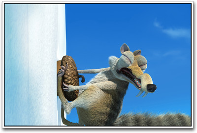 

Ice Age scrat on ice Paper Print(12 inch X 18 inch)