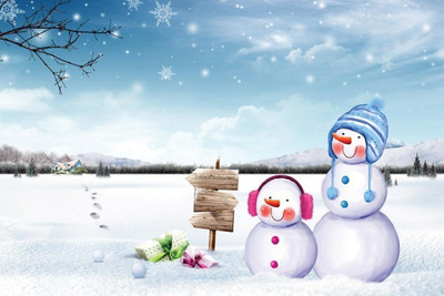 

Posterhouzz Snowmen Poster Fine Art Print(12 inch X 18 inch, Rolled)