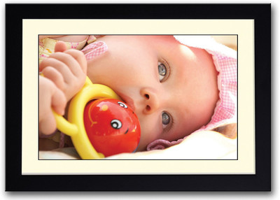 

Baby Playing With A Toy Fine Art Print(14 inch X 20 inch, Framed)