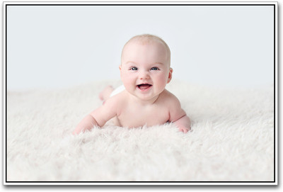 

Cute Baby Smiling stunning Paper Print(12 inch X 18 inch)