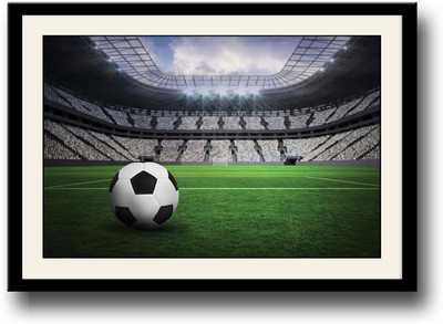 

Football in a stadium Fine Art Print(10 inch X 14 inch, Framed)