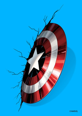 

ORKA Marvel-Captain America Shield Digital Printed with Laminated Paper Print(18 inch X 12 inch, Rolled)