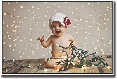 

Cute baby with lights Fine Art Print(12 inch X 18 inch, Rolled)