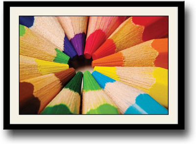 

Colorful Pencils Fine Art Print(10 inch X 14 inch, Framed)