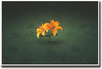 

Amazing orange flower Fine Art Print(12 inch X 18 inch, Rolled)