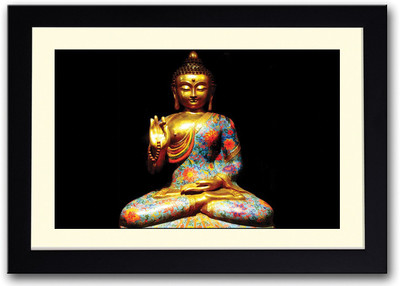 

Buddha Blue Statue Fine Art Print(14 inch X 20 inch, Framed)